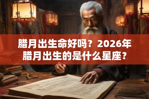 腊月出生命好吗?2026年腊月出生的是什么星座? 腊月出生命好吗?2026年腊月出生的是什么星座?