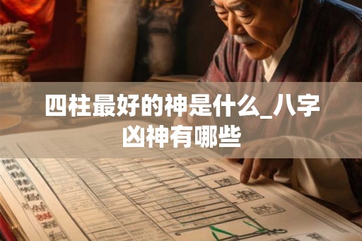 四柱最好的神是什么_八字凶神有哪些