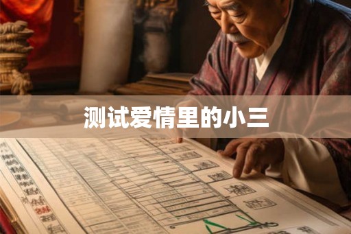 测试爱情里的小三