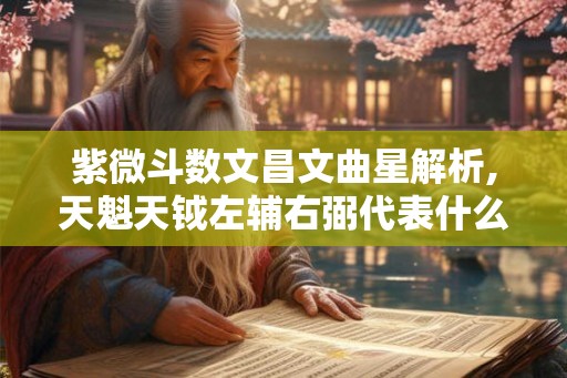紫微斗数文昌文曲星解析,天魁天钺左辅右弼代表什么 紫微斗数文昌文曲星解析,天魁天钺左辅右弼代表什么