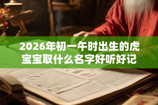 2026年初一午时出生的虎宝宝取什么名字好听好记 2026年初一午时出生的虎宝宝取什么名字好听好记