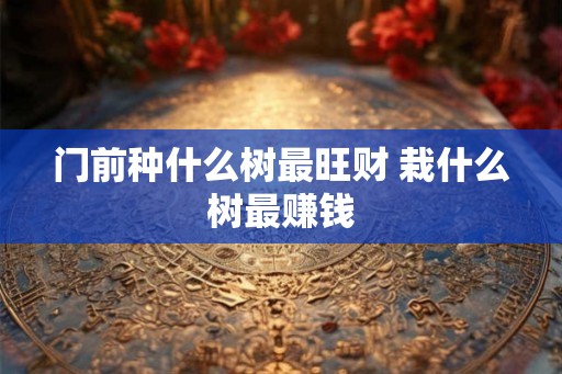 门前种什么树最旺财 栽什么树最赚钱