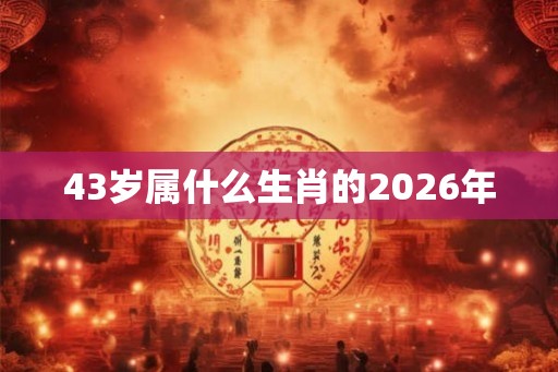 43岁属什么生肖的2026年 43岁属什么生肖的2026年