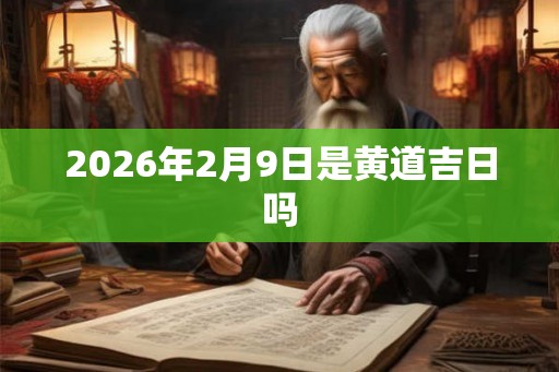 2026年2月9日是黄道吉日吗