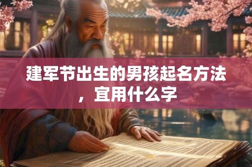 建军节出生的男孩起名方法，宜用什么字