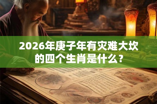 2026年庚子年有灾难大坎的四个生肖是什么？