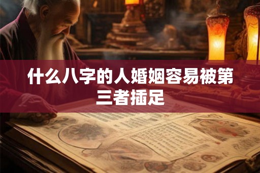 什么八字的人婚姻容易被第三者插足