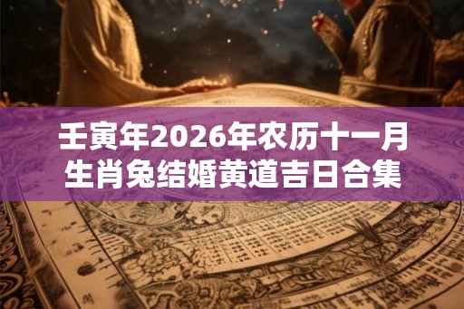壬寅年2026年农历十一月生肖兔结婚黄道吉日合集 壬寅年2026年农历十一月生肖兔结婚黄道吉日合集