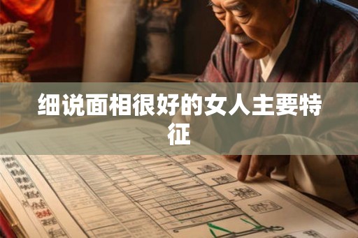 细说面相很好的女人主要特征