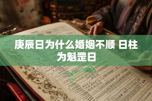 庚辰日为什么婚姻不顺 日柱为魁罡日