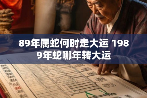 89年属蛇何时走大运 1989年蛇哪年转大运