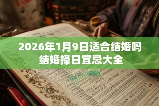 2026年1月9日适合结婚吗 结婚择日宜忌大全