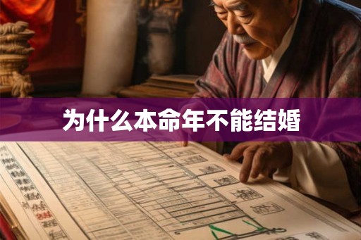 为什么本命年不能结婚