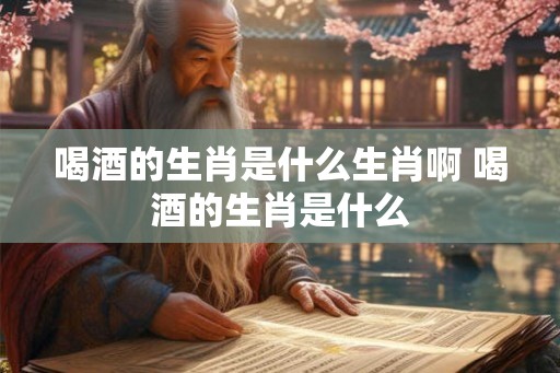 喝酒的生肖是什么生肖啊 喝酒的生肖是什么 喝酒的生肖是什么生肖啊 喝酒的生肖是什么