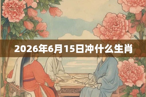 2026年6月15日冲什么生肖