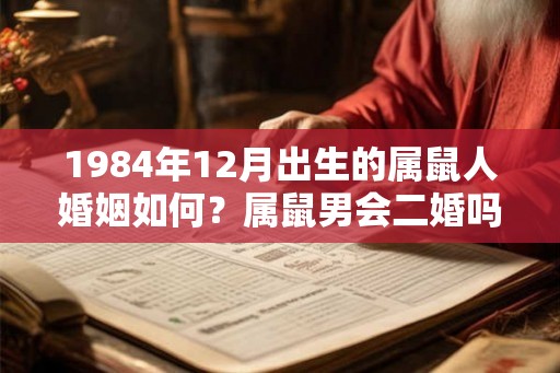 1984年12月出生的属鼠人婚姻如何？属鼠男会二婚吗？