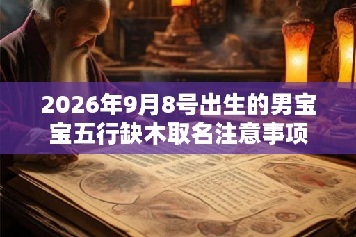 2026年9月8号出生的男宝宝五行缺木取名注意事项