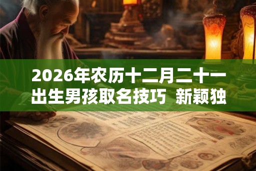 2026年农历十二月二十一出生男孩取名技巧  新颖独特的名字
