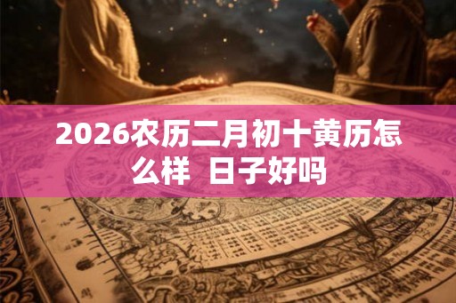 2026农历二月初十黄历怎么样  日子好吗
