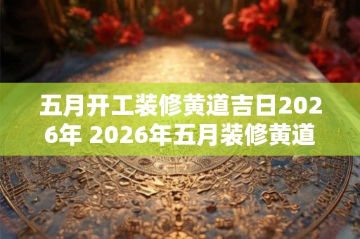 五月开工装修黄道吉日2026年 2026年五月装修黄道吉日 五月开工装修黄道吉日2026年 2026年五月装修黄道吉日
