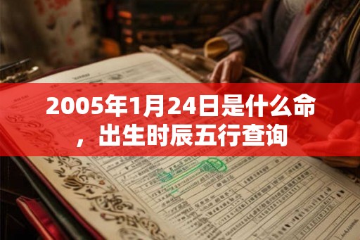 2005年1月24日是什么命，出生时辰五行查询