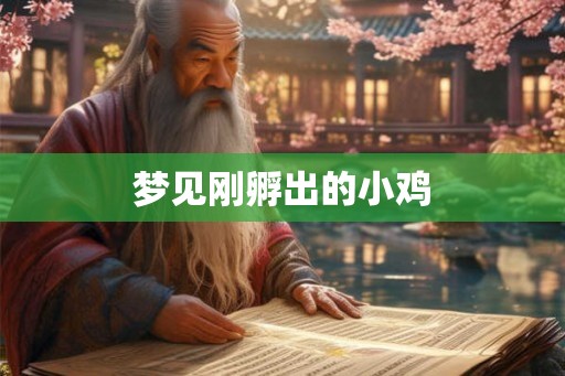 梦见刚孵出的小鸡