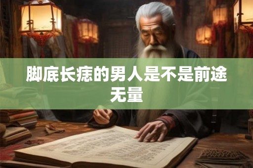 脚底长痣的男人是不是前途无量