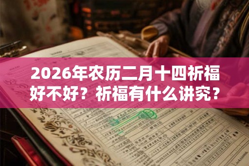 2026年农历二月十四祈福好不好？祈福有什么讲究？