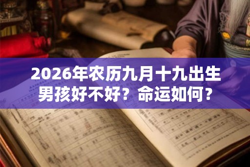 2026年农历九月十九出生男孩好不好？命运如何？