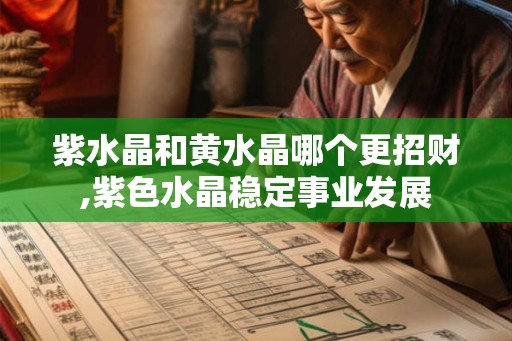 紫水晶和黄水晶哪个更招财,紫色水晶稳定事业发展