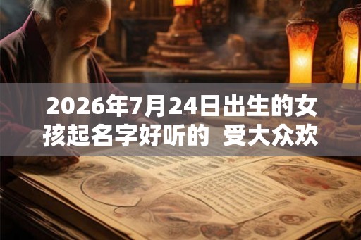 2026年7月24日出生的女孩起名字好听的  受大众欢迎的