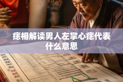 痣相解读男人左掌心痣代表什么意思