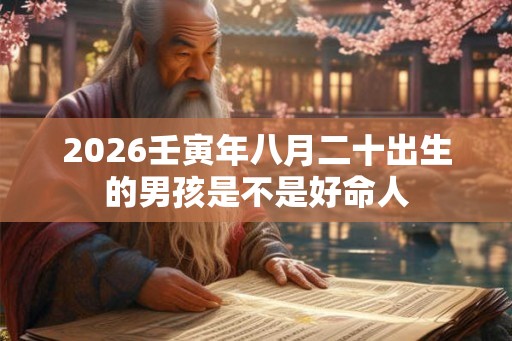 2026壬寅年八月二十出生的男孩是不是好命人