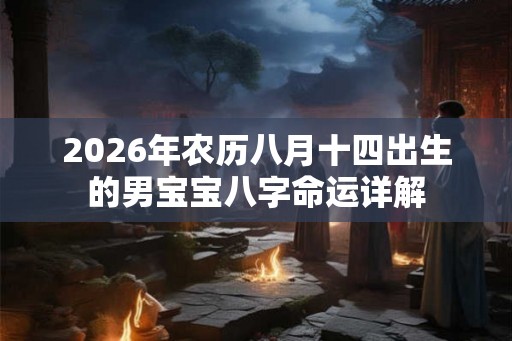 2026年农历八月十四出生的男宝宝八字命运详解
