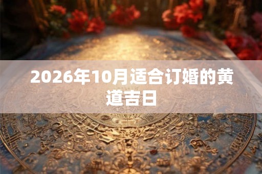 2026年10月适合订婚的黄道吉日