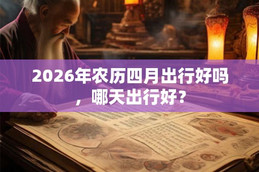 2026年农历四月出行好吗，哪天出行好？