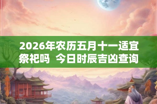 2026年农历五月十一适宜祭祀吗 今日时辰吉凶查询 2026年农历五月十一适宜祭祀吗 今日时辰吉凶查询