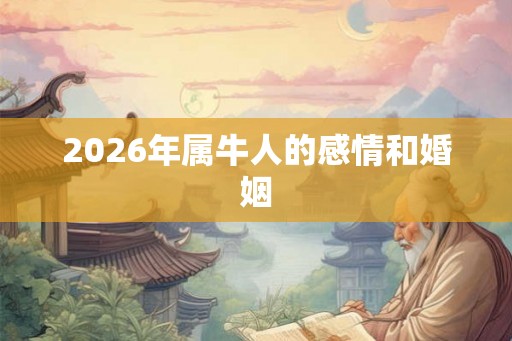 2026年属牛人的感情和婚姻