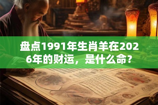 盘点1991年生肖羊在2026年的财运,是什么命? 盘点1991年生肖羊在2026年的财运,是什么命?
