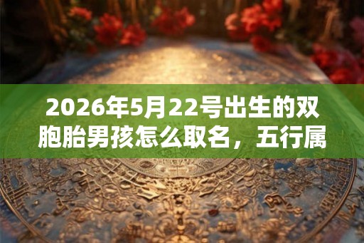 2026年5月22号出生的双胞胎男孩怎么取名，五行属什么