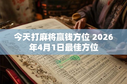 今天打麻将赢钱方位 2026年4月1日最佳方位 今天打麻将赢钱方位 2026年4月1日最佳方位