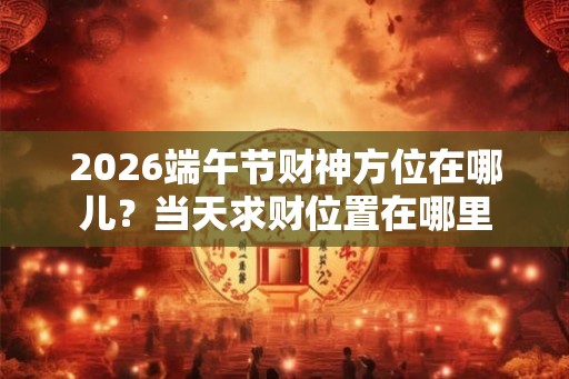 2026端午节财神方位在哪儿？当天求财位置在哪里