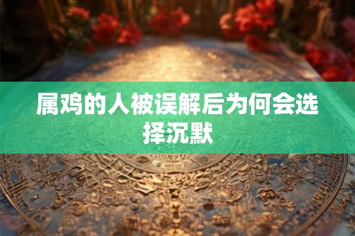 属鸡的人被误解后为何会选择沉默