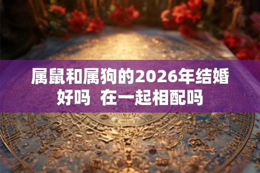 属鼠和属狗的2026年结婚好吗  在一起相配吗