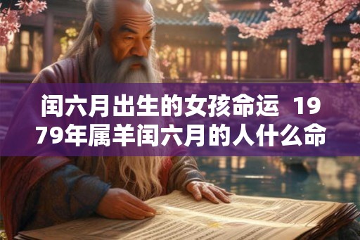 闰六月出生的女孩命运  1979年属羊闰六月的人什么命