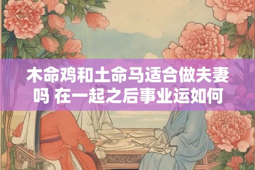 木命鸡和土命马适合做夫妻吗 在一起之后事业运如何