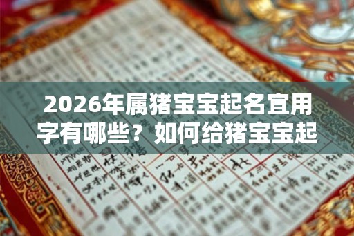 2026年属猪宝宝起名宜用字有哪些？如何给猪宝宝起名？