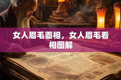 女人眉毛面相，女人眉毛看相图解