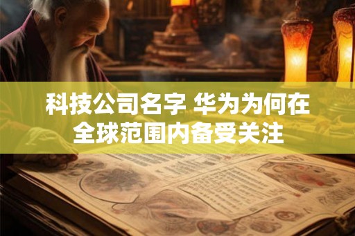 科技公司名字 华为为何在全球范围内备受关注