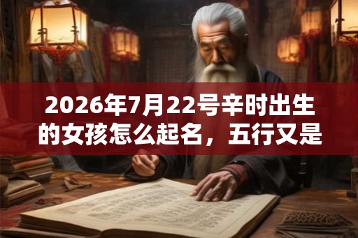 2026年7月22号辛时出生的女孩怎么起名,五行又是什么? 2026年7月22号辛时出生的女孩怎么起名,五行又是什么?